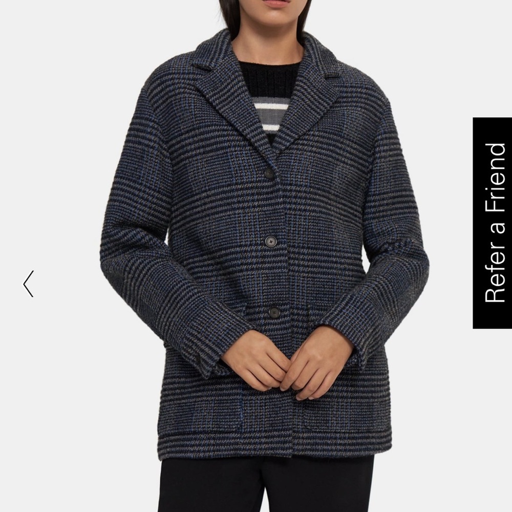 Theory tweed chore jacket size S.